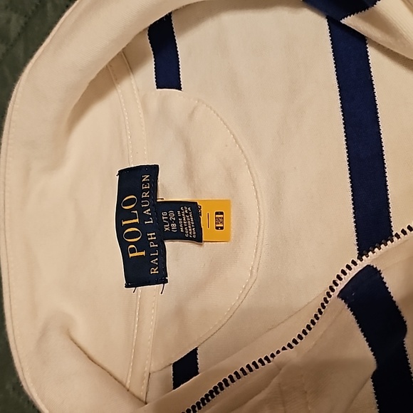 Boys Ralph Lauren Striped Cotton Interlock Pullover - Picture 2 of 3